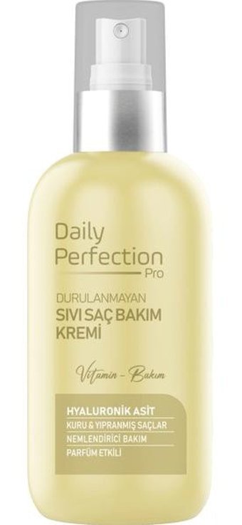 Daily Perfection Pro Biotin B7 Silikonsuz Sülfatsız Nemlendirici Tuzsuz Keratinli Boyalı Kuru Saçlar İçin Durulanmayan Kadın Saç Kremi 200 ml