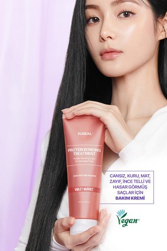 Kundal Violet Muguet Protein Kompleksi Güçlendirici - Onarıcı Boyalı Zayıf Saçlar İçin Kadın Saç Kremi 250 ml
