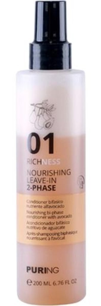 Puring Richness Avokado-Badem Yağı-Buğday Proteini Besleyici - Onarıcı Kuru - Yıpranmış Saçlar İçin Durulanmayan Unisex Saç Kremi 200 ml