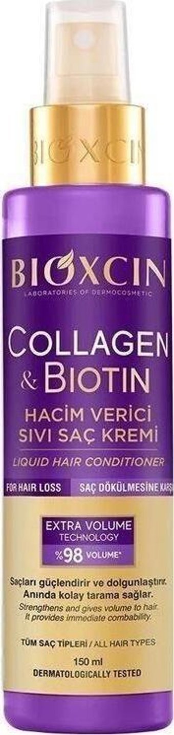 Bioxcin Biotin - Kolajen Hacim Verici Tüm Saçlar İçin Durulanmayan Kadın Saç Kremi 150 ml