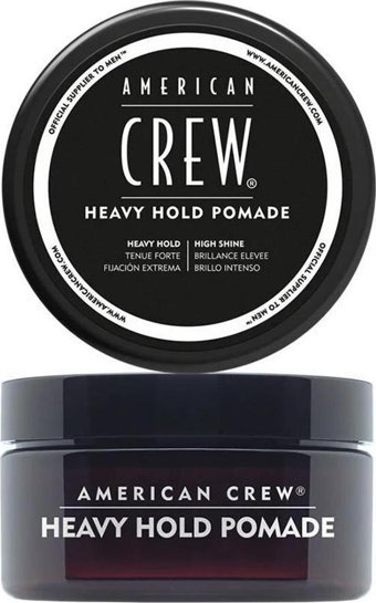 American Crew Heavy Hold Pomade Gliserin Onarıcı - Şekillendirici Tüm Saçlar İçin Durulanmayan Erkek Saç Kremi 85 gr
