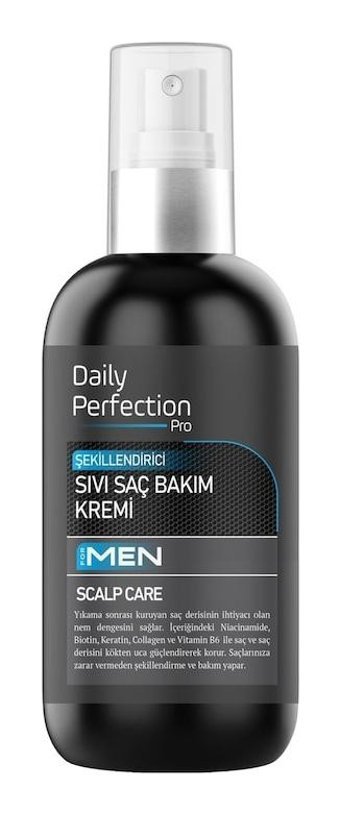 Daily Perfection Pro Biotin B7 Silikonsuz Sülfatsız Şekillendirici Tuzsuz Keratinli Tüm Saçlar İçin Durulanmayan Erkek Saç Kremi 200 ml