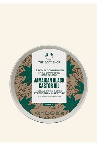 The Body Shop Siyah Hint Yağı Bukle Belirginleştirici Dalgalı - Kıvırcık Saçlar İçin Durulanmayan Kadın Saç Kremi 400 ml
