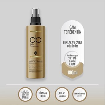 Daily Perfection Çam Terebentin Elektriklenme Karşıtı Keratinli Tüm Saçlar İçin Durulanmayan Unisex Saç Kremi 180 ml