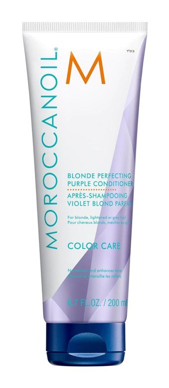 Moroccanoil Blonde Perfecting Purple Amino Asit Sülfatsız Besleyici - Onarıcı Gri-Sarı Saçlar İçin Kadın Saç Kremi 200 ml