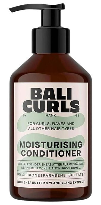 Bali Curls Hindistan Cevizi-Shea Silikonsuz Sülfatsız Nemlendirici Kıvırcık Saçlar İçin Unisex Saç Kremi 250 ml