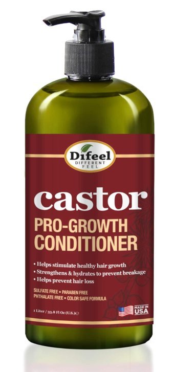 Difeel Castor Hint Yağı Sülfatsız Güçlendirici - Onarıcı Yavaş Uzayan Saçlar İçin Unisex Saç Kremi 1 lt