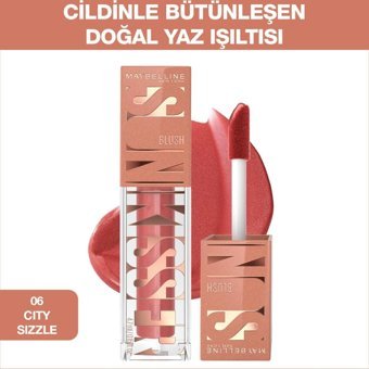 Maybelline New York Sunkisser 06 City Sizzle Işıltılı Likit Allık