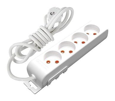 Mutlusan Ri-Tech 4'lü Soket 3 metre USB Kablolu Çiftli Akım Korumalı Priz