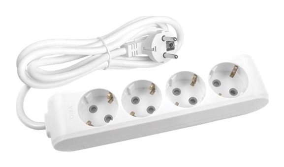 Viko Multi-Let 4'lü Soket 10 metre USB Kablolu Çiftli Akım Korumalı Priz