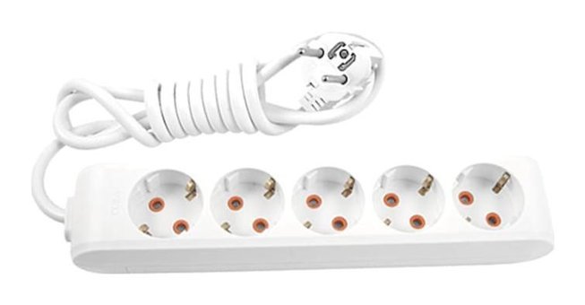 Viko Multi-Let 5'li Soket 2 metre USB Kablolu Çiftli Akım Korumalı Priz