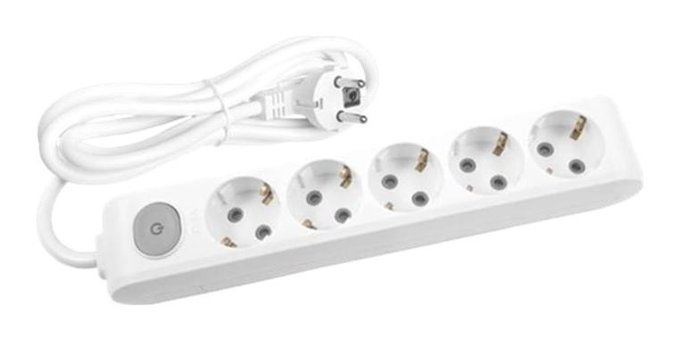 Viko Eko 5'li Soket 4 metre USB Kablolu Çiftli Akım Korumalı Priz