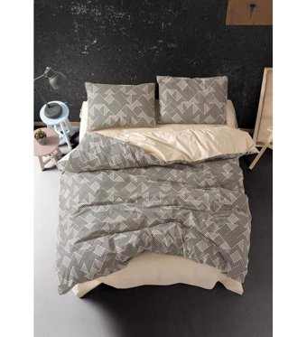 Casa Carina Ranforce Pamuk Dört Mevsim 200x220 cm Çarşaflı Lastiksiz Desenli Çift Kişilik Nevresim Takımı Çok Renkli