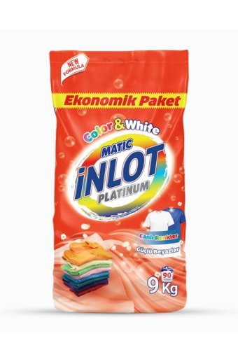 İnlotmatic Platinum Renkliler ve Beyazlar İçin 60 Yıkama Toz Deterjan 9 kg