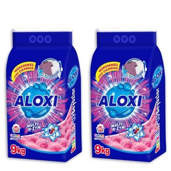 Aloxi Multi Renkliler ve Beyazlar İçin 120 Yıkama Toz Deterjan 2x9 kg