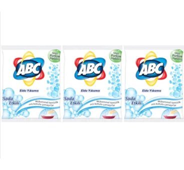 Abc Soda Etkili Beyazlar İçin 48 Yıkama Toz Deterjan 3x600 gr