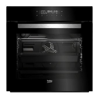 Beko AFD 14400 SS 71 lt A Enerji Sınıfı Dijital Rustik Ocaksız Tam Boy Ankastre Fırın Siyah