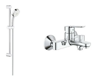 Grohe Kolon ve batarya Sürgülü Mafsallı Masajlı Duş Seti