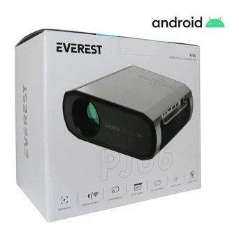 Everest PJ06 4K Mini Android Wifi 9800 ANSI Taşınabilir LCD Projeksiyon Cihazı