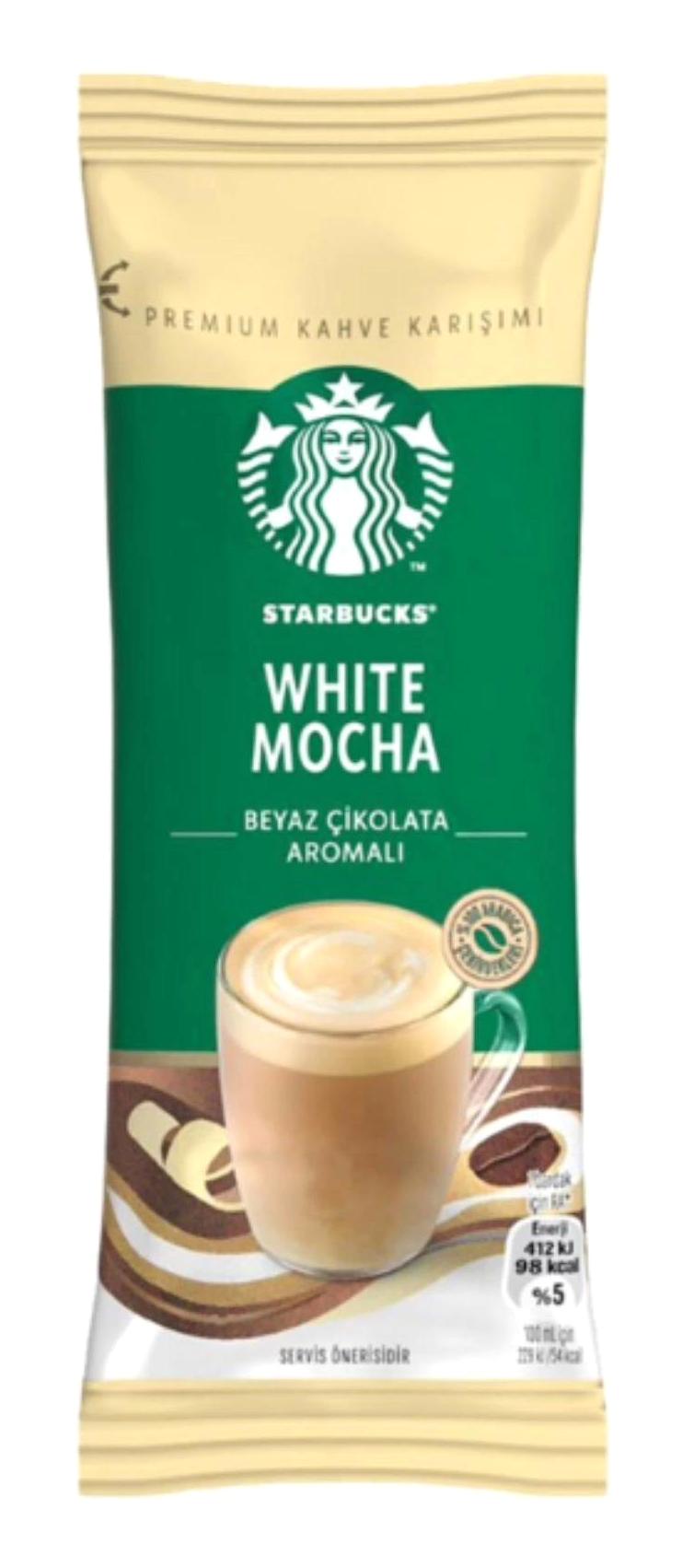 Starbucks Beyaz Çikolatalı 24 gr 200 Adet Mocha Hazır Kahve