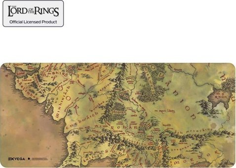 Exvega Lord Of The Rings 90x40 mm XXL Gaming Mousepad Sarı-Yeşil