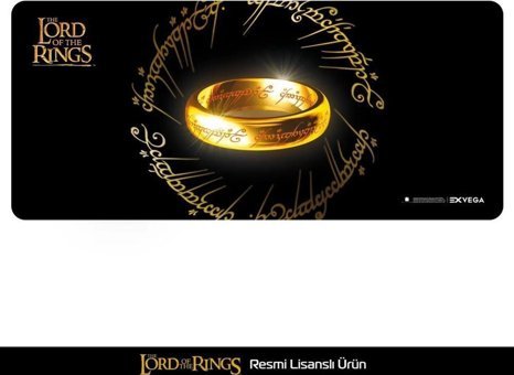 Exvega Lord Of The Rings One Ring 90x40 mm XXL Gaming Mousepad Siyah