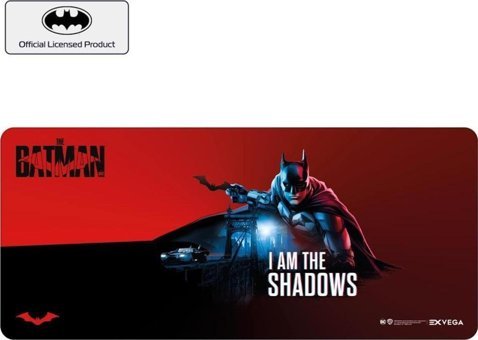 Exvega The Batman 90x40 mm XXL Gaming Mousepad Kırmızı-Mavi-siyah
