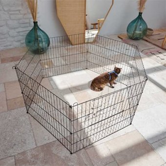 Pet Pretty Çitli Dış Mekan Tel Köpek Kulübesi