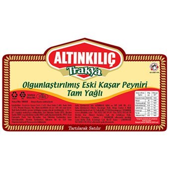 Altınkılıç Trakya Eski Kaşar Peyniri