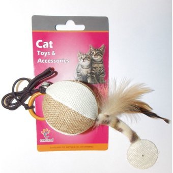Eastland Hasır Tüylü Aktivite Yavru-Yetişkin Top Kedi Oyuncağı