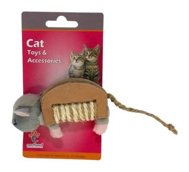 Eastland Peluş Tüylü Isırma Yavru-Yetişkin Fare Kedi Oyuncağı