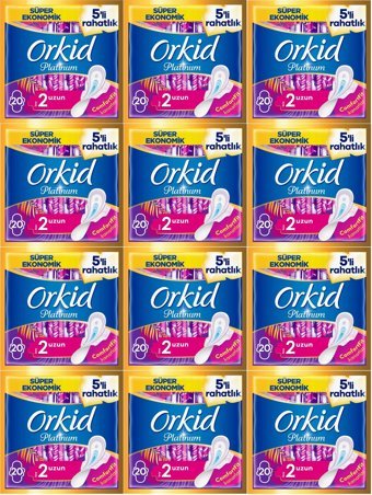 Orkid Platinum Normal 20'li Hijyenik Ped 12 Adet