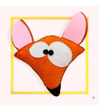 Dino Çıngıraklı Peluş Isırma Yavru-Yetişkin Tilki Kedi Oyuncağı