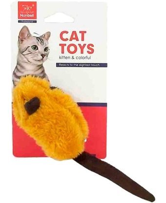 Nunbell Tüylü Peluş Tüylü Yakalama Yavru-Yetişkin Fare Kedi Oyuncağı
