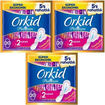 Orkid Platinum Normal 20'li Hijyenik Ped 3 Adet