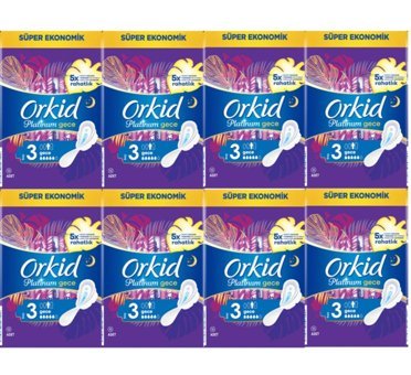 Orkid Platinum Normal 16'lı Hijyenik Ped 8 Adet