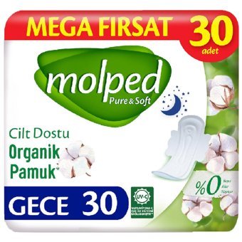 Molped Pure & Soft Organik Normal 30'lu Hijyenik Ped 1 Adet