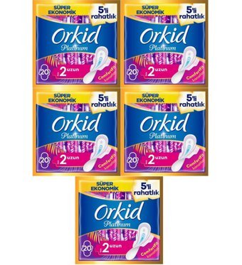 Orkid Platinum Normal 20'li Hijyenik Ped 5 Adet