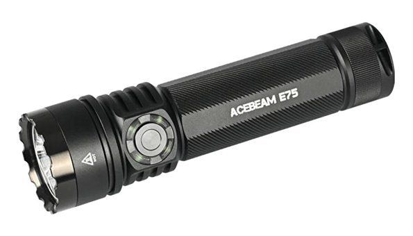 Acebeam E 75 Basmalı 4500 Lümen Uzun Menzil LED Şarjlı El Feneri