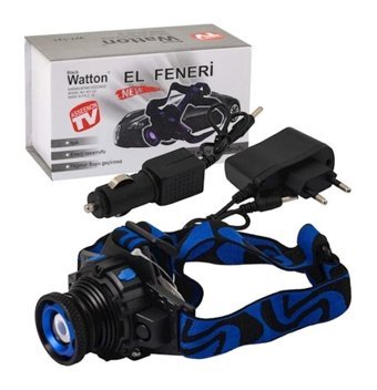 Watton Wt-121 Basmalı Uzun Menzil LED Şarjlı Kafa Feneri