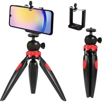 Coverzone Masaüstü 4 Kademeli Telefon Ball Head Tripod