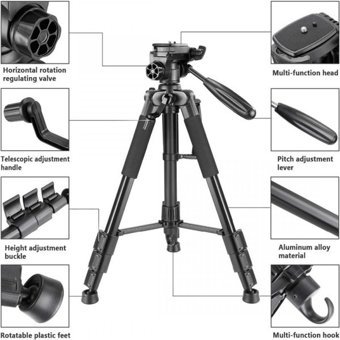 Newface NP8850 3 Kademeli Ball Head Tripod 175 cm
