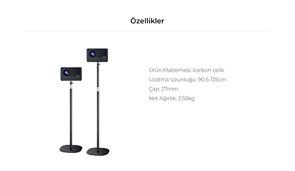 Havit Pa305 Projeksiyon Ball Head Tripod 135 cm
