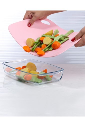 Gondol Flexı Plastik Orta Boy Pembe Kesme Tahtası