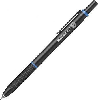 Scrikss Twist Silgili Metal Metalik Mavi 0.5 mm Uçlu Versatil Kalem