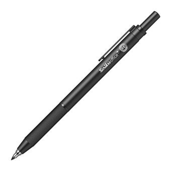Scrikss Twist Silgili Metal Neon Siyah 2.0 mm Uçlu Versatil Kalem