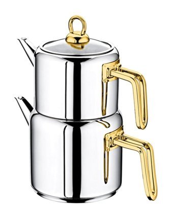 Lady Home Thales Çelik Mini Çaydanlık Gold