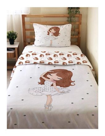 Evmila Çift Taraflı 160x220 cm Tek Kişilik Nevresim Takımı Çok Renkli
