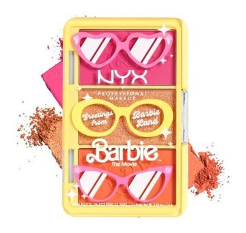 Nyx Greetings From Barbieland Işıltılı Toz Allık Paleti