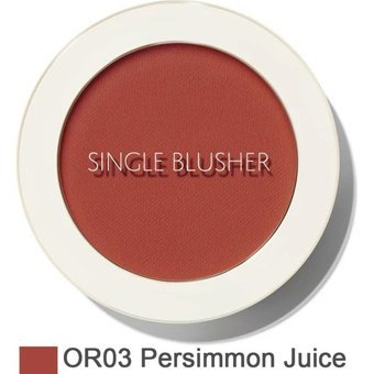 The Saem Single Persimmon Juice Işıltılı Toz Allık